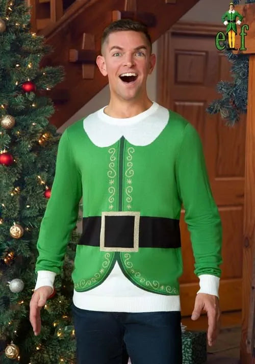 Adult Buddy the Elf Ugly Christmas Sweater Main image