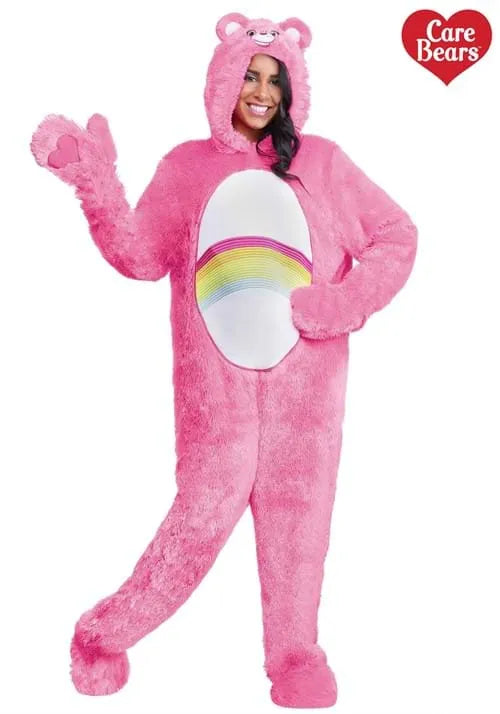 Adult Care Bears Retro Cheer Bear Costume Main image