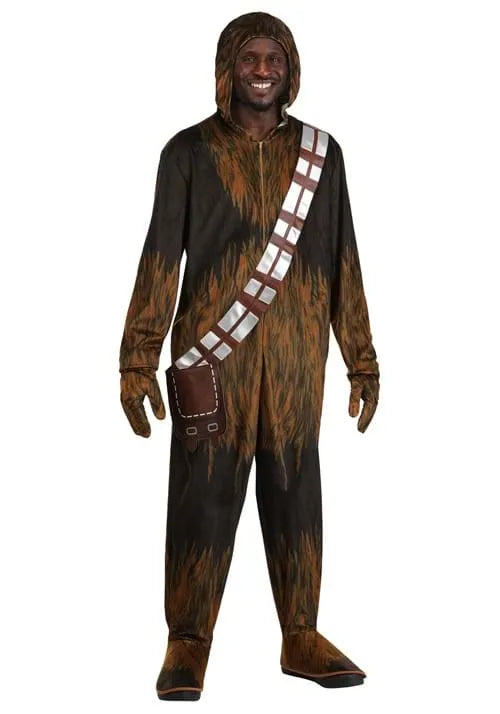 Adult Deluxe Star Wars Chewbacca Onesie Costume Main image