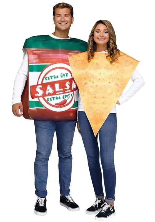 Adult Chips and Salsa Couple's Costume Main image