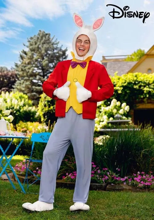 Adult Disney Classic White Rabbit Costume Main image