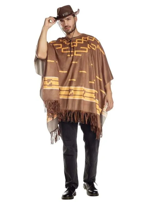 Adult Cowboy Costume Poncho Main image