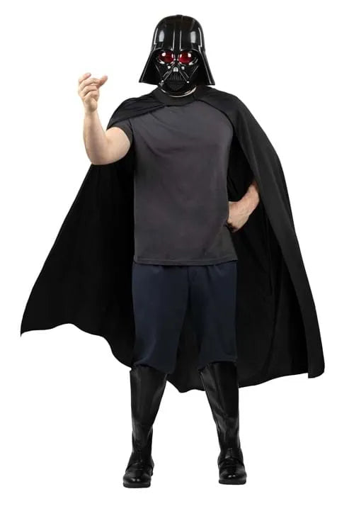 Adult Darth Vader Mask & Cape Set Main image