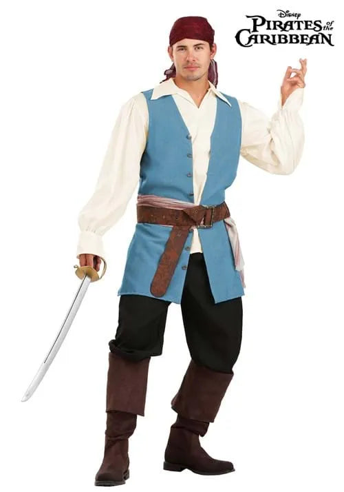 Deluxe Disney Jack Sparrow Adult Costume Kit