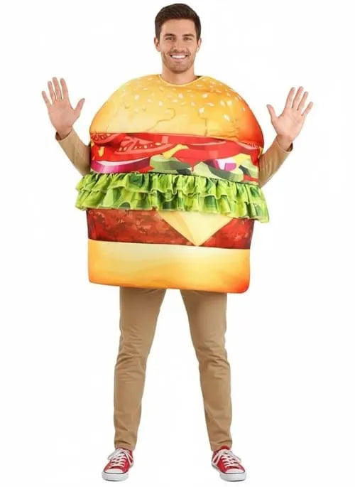 Adult Deluxe Hamburger Costume