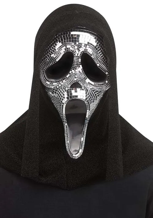 Adult Disco Mirror Ghost Face Mask Main image