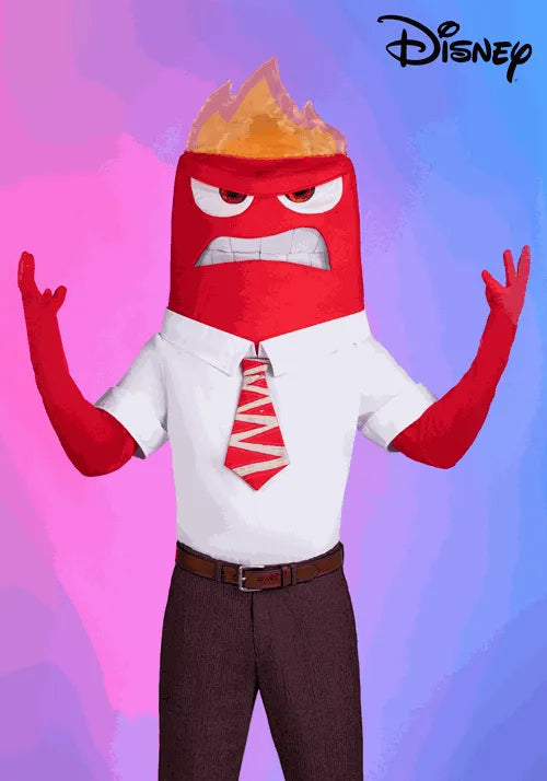 Adult Disney and Pixar Anger Costume Main image