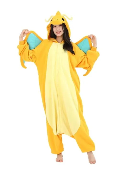 Adult PokÃ©mon Dragonite Kigurumi Costume Onesie Main image