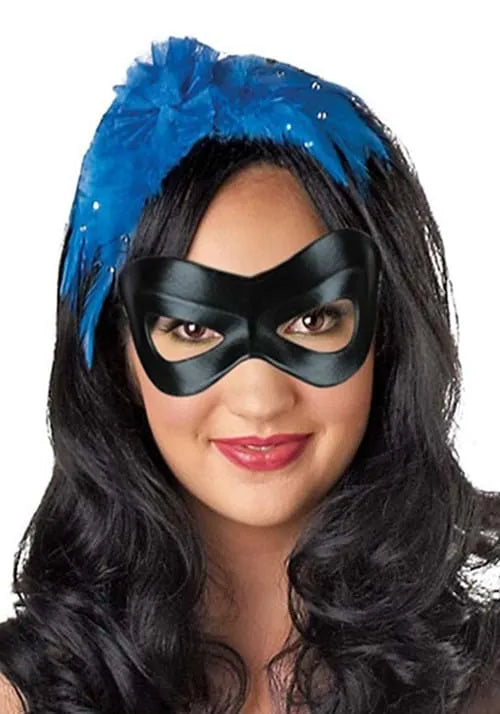 Adult Black Costume Eye Mask Main image