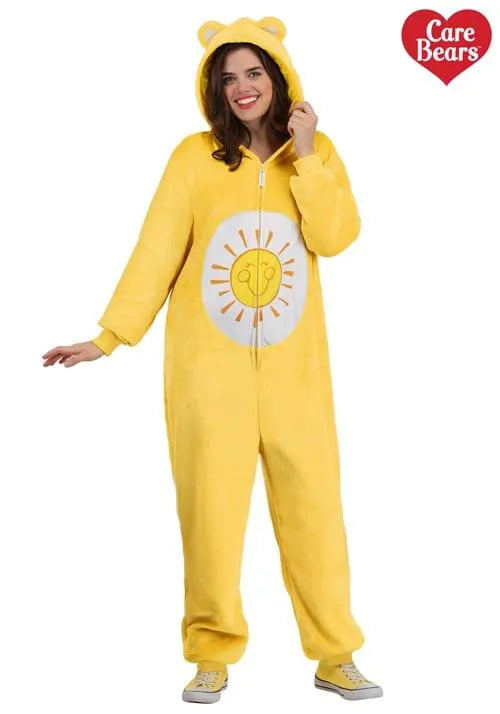Adult Care Bears Funshine Bear Costume Onesie Main image