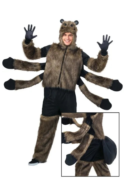 Furry Spider Costume for Adults