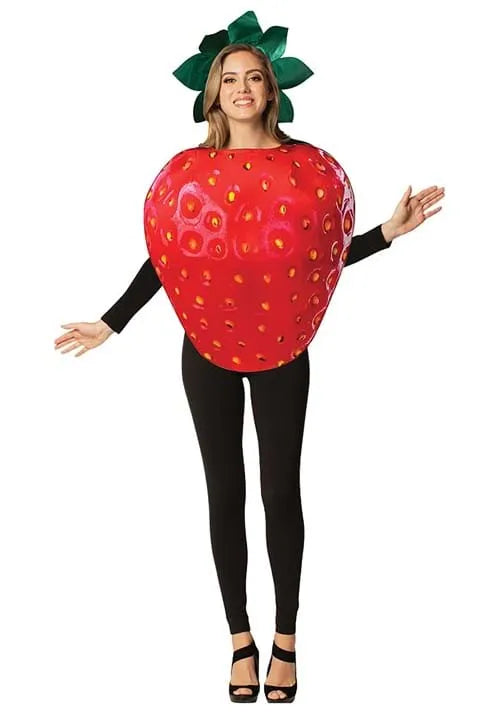 Adult Get Real Strawberry Costume Main image