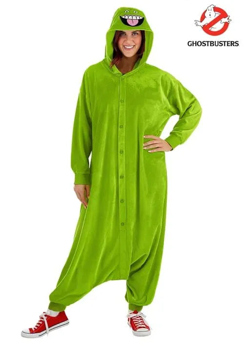 Adult Ghostbusters Slimer Costume Onesie Main image