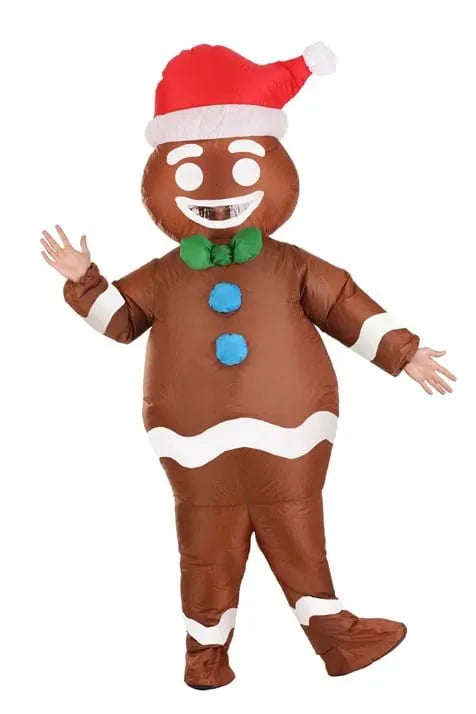 Adult Gingerbread Inflatable Costume Main image