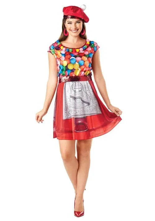 Adult Glamour Gumball Machine Costume Main image