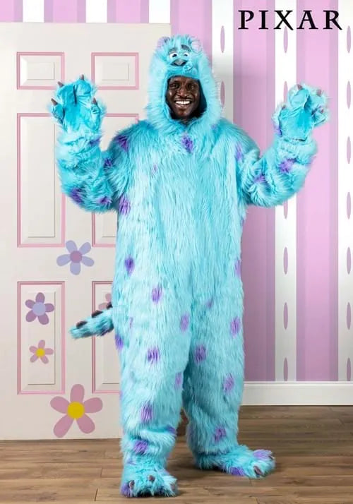 Adult Hooded Disney Monsters Inc Sulley Costume Main image