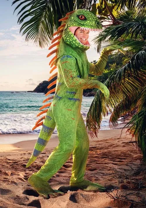 Green Iguana Adult Costume