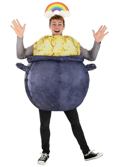 Adult Inflatable Pot of Gold Costume Main image
