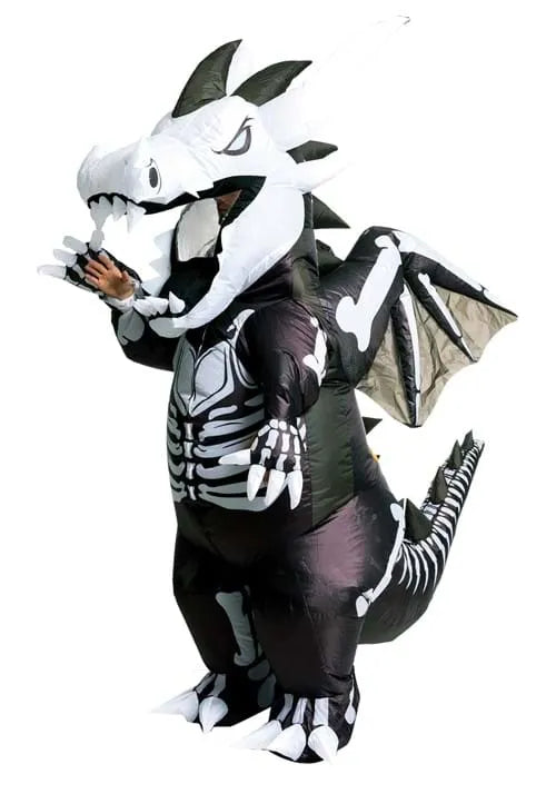 Adult Skeleton Dragon Inflatable Costume Main image