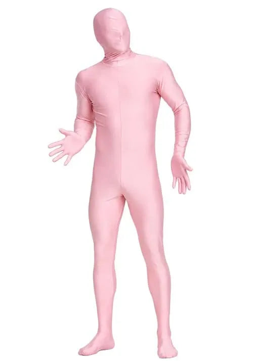 Adult Invisible Man Pink Zentai Skinsuit Costume