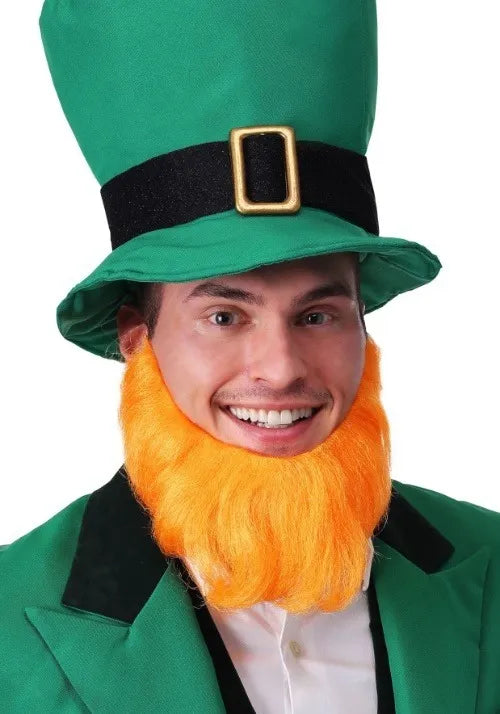 Adult Orange Leprechaun Costume Beard