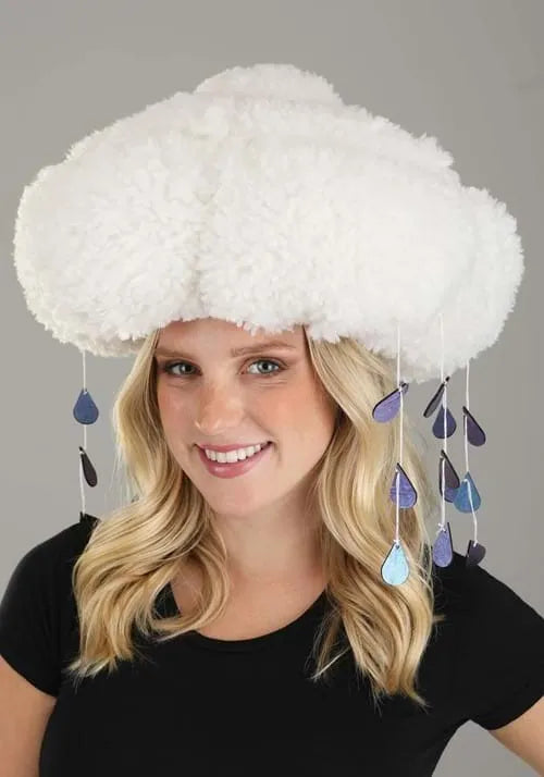 Adult Light-Up Rain Cloud Sherpa Hat