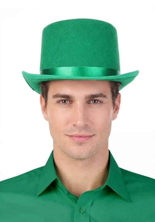 Adult Lucky Green Top Hat Accessory Main image