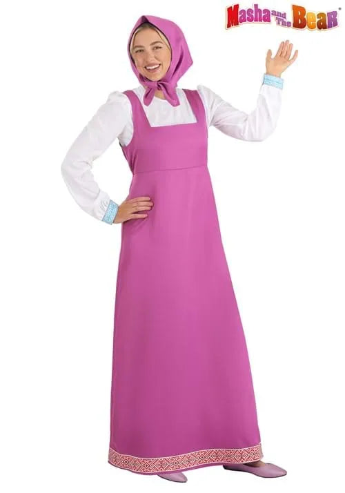 Adult Masha and the Bear Masha Costume Main image