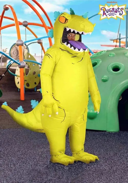 Adult Nickelodeon Rugrats Inflatable Reptar Costume Main image