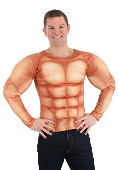 Adult Padded Muscle Costume Shirt