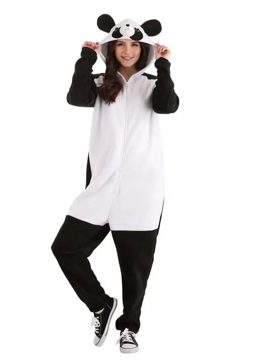 Adult Panda Onesie Costume Main image