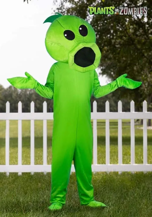 Adult Plants Vs Zombies Peashooter Costume Main image