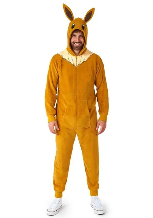 Adult PokÃ©mon Eevee Costume Onesie Main image