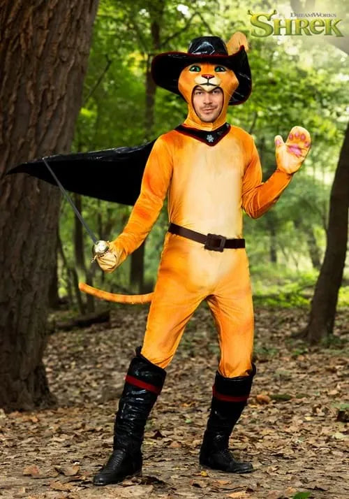 Adult Shrek Puss in Boots Costume Main image