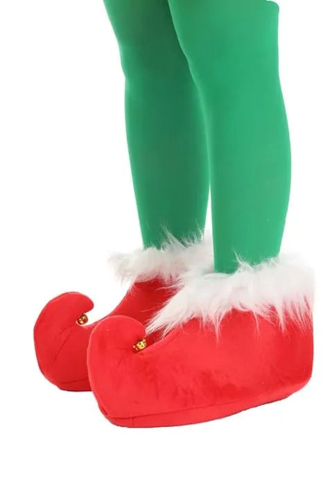 Adult Red Elf Costume Shoes Main image