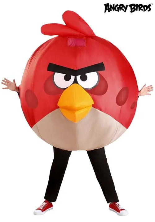 Adult Inflatable Red Angry Birds Costume Main image
