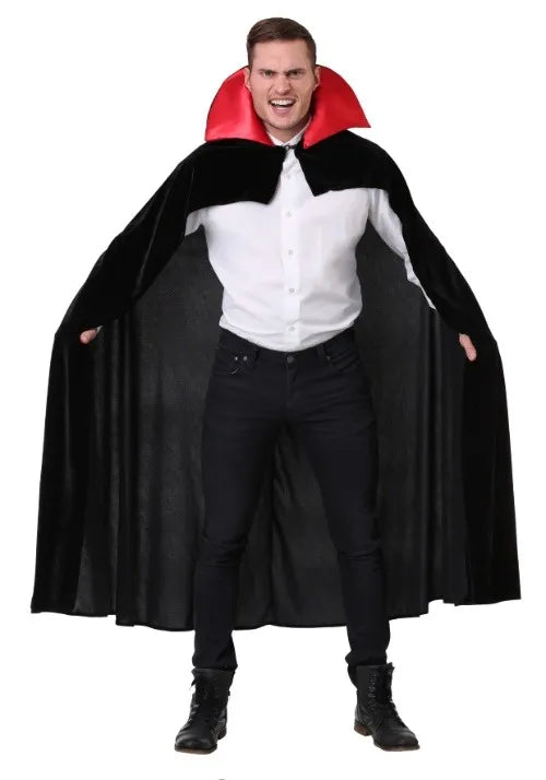 Adult Red Vampire Costume Cloak Main image