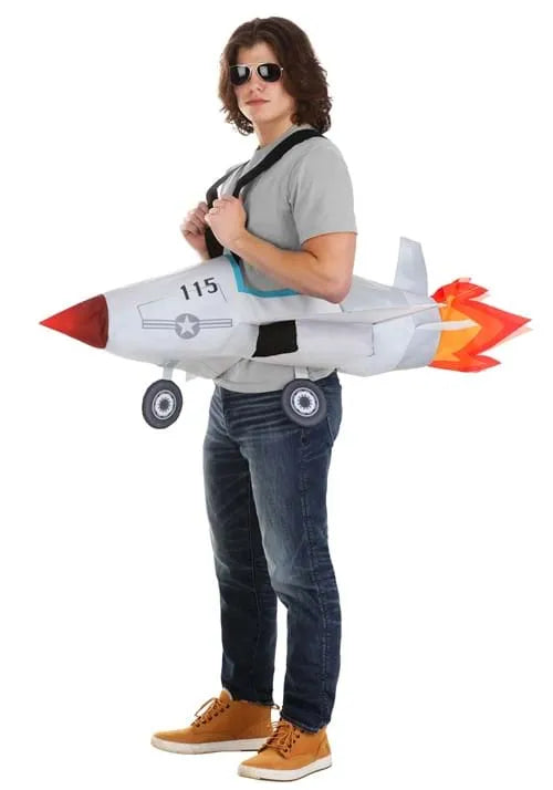 Adult Ride-In Fighter Jet Costume Main image