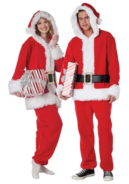 Adult Santa's Red Jumpsuit Costume Main image