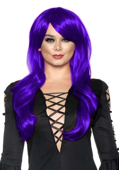 Adult Sassy Purple Wig Main image
