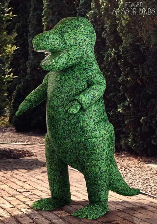 Adult Edward Scissorhands Topiary Dinosaur Inflatable Costume