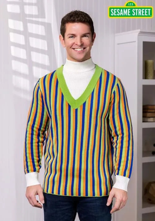 Adult Sesame Street Bert Cosplay Knit Sweater Main image