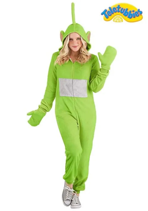 Adult Teletubbies Dipsy Jumpsuit Costume Main image