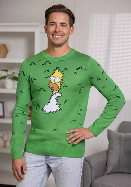 Adult The Simpsons Homer Bushes Sweater Main image