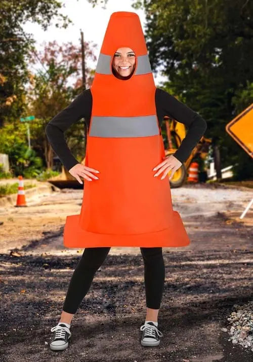Adult Traffic Cone Costume Main image