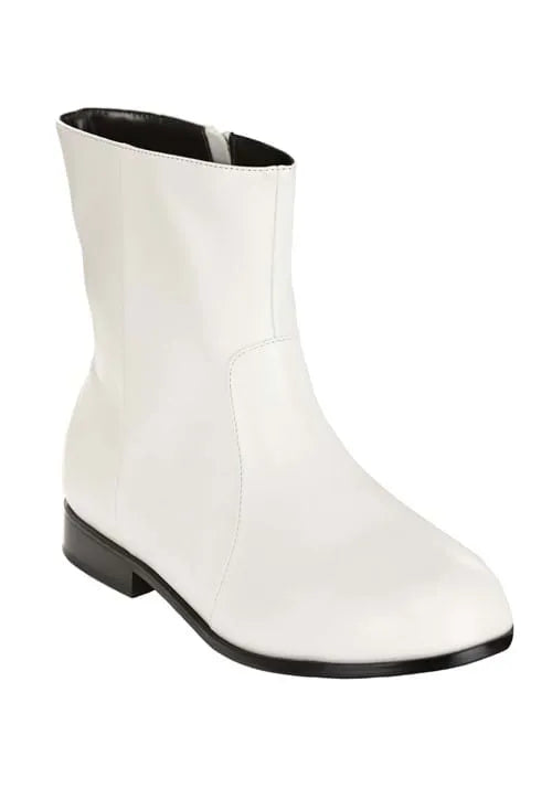 Adult White Costume Boots Main image