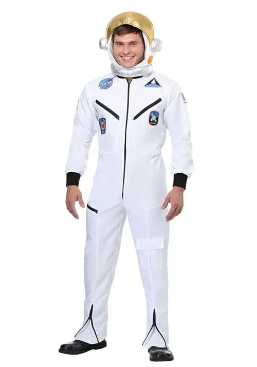 Adult White Astronaut Jumpsuit Costume Main image