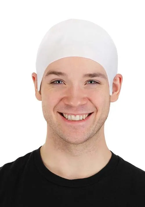Adult White Costume Bald Cap Main image