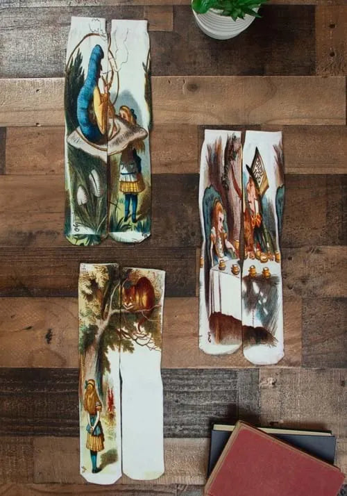 Alice in Wonderland 3-Pack Crew Sock
