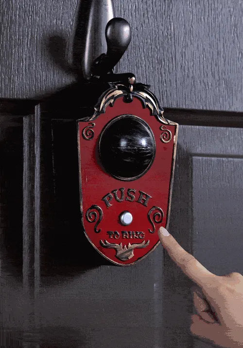 Animated Hanging Doorbell Halloween Decoration Main image